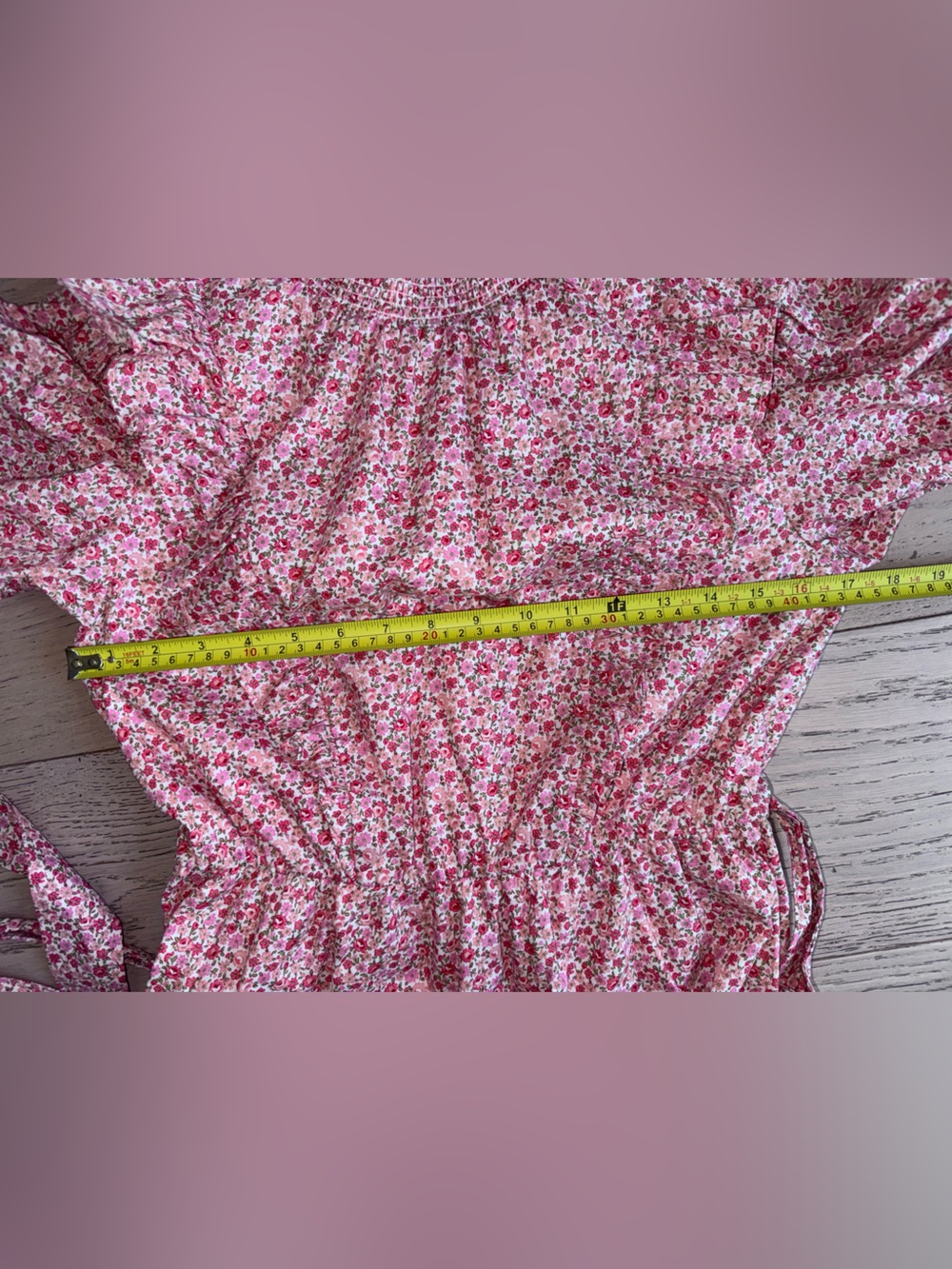 NWOT ENGLISH FACTORY SAMPLE Puff Sleeve Floral Mini - High Neck + Ruffled - Picture 7 of 12